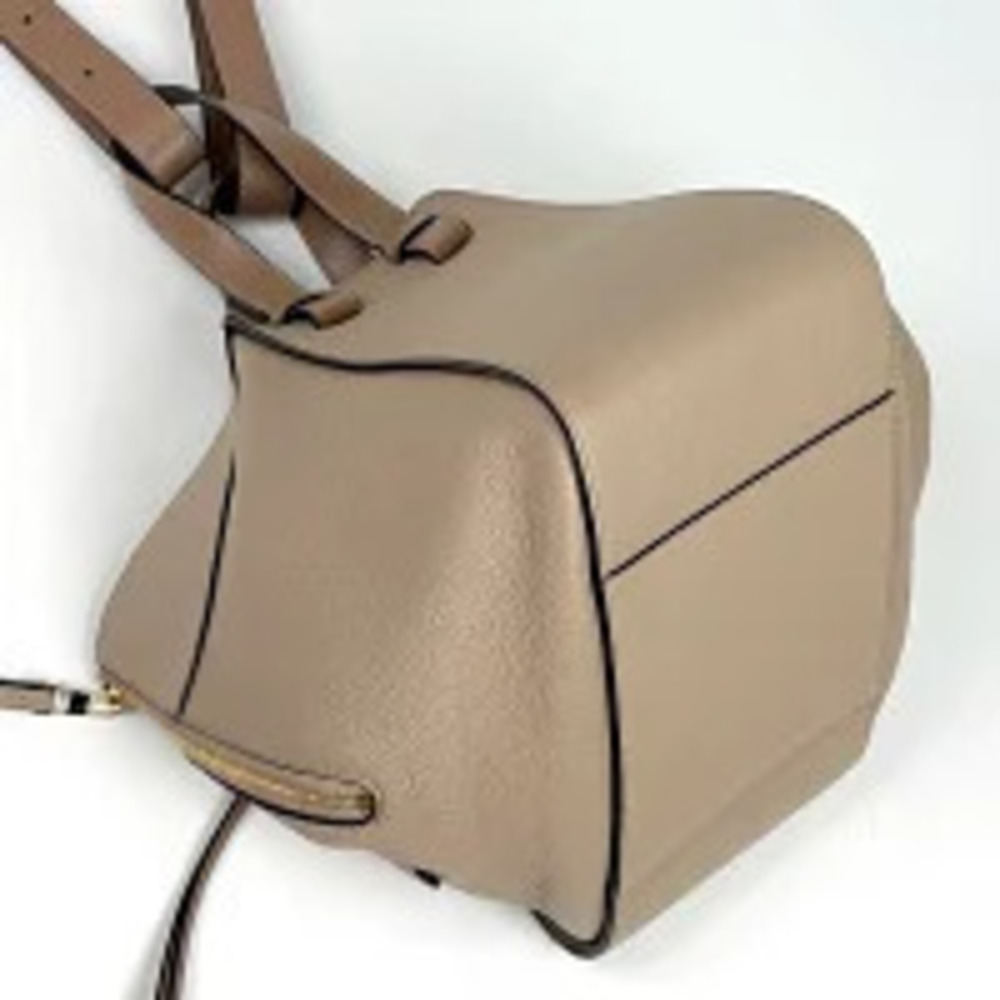 Loewe Leather Hammock Shoulder Handbag Bag Beige Tan